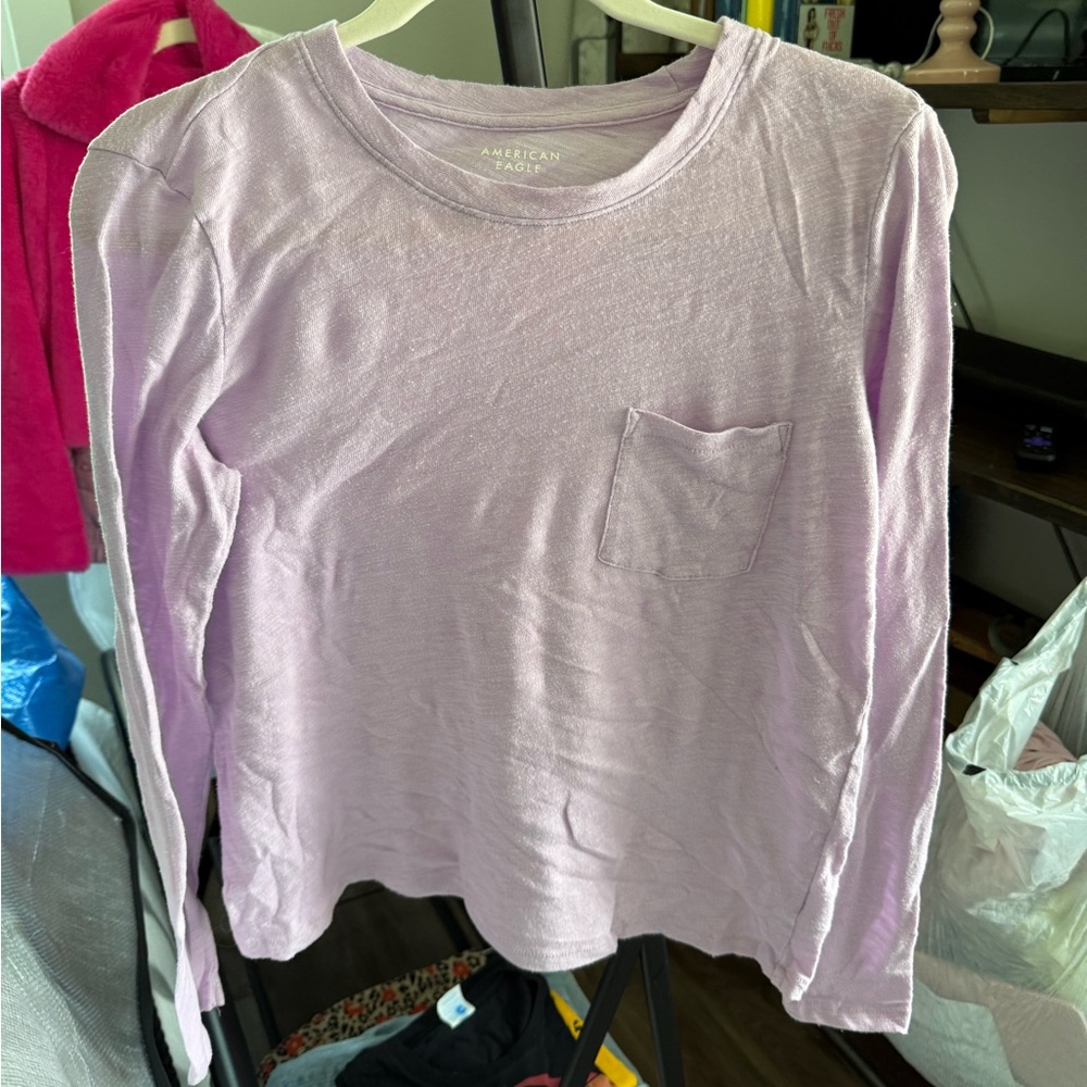 American Eagle Light Purple Top
